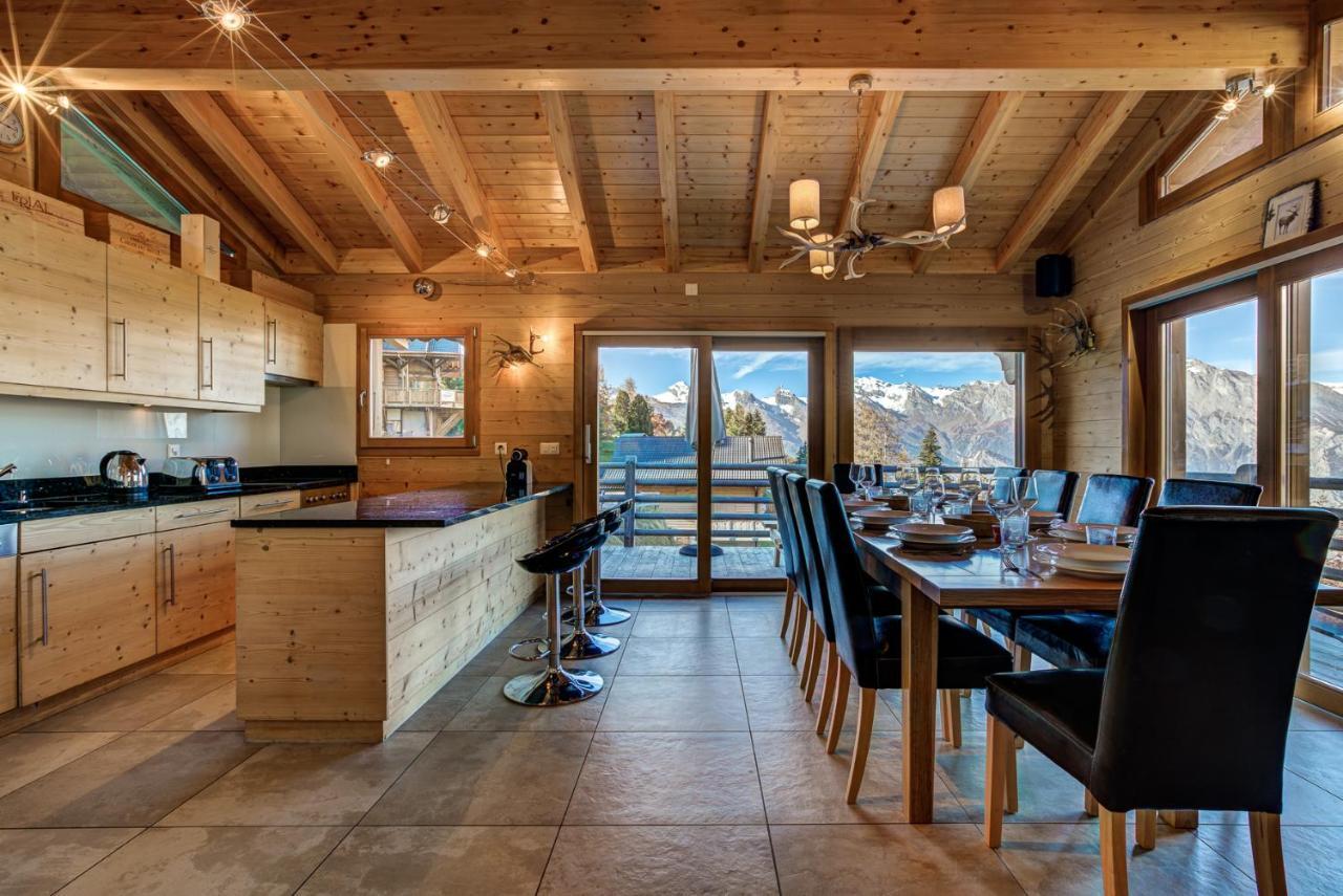 Chalet Le Cerf La Tzoumaz Esterno foto