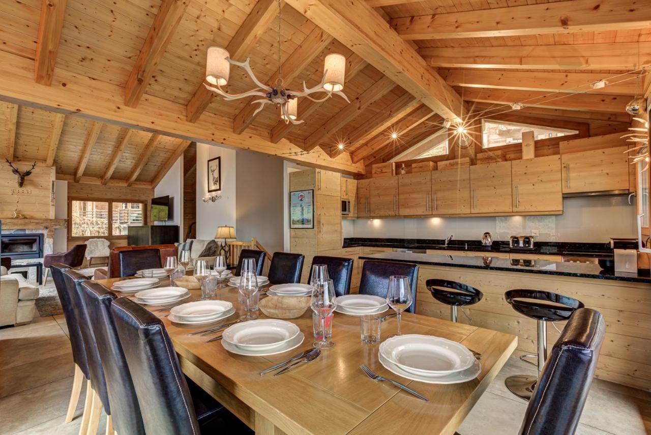 Chalet Le Cerf La Tzoumaz Esterno foto