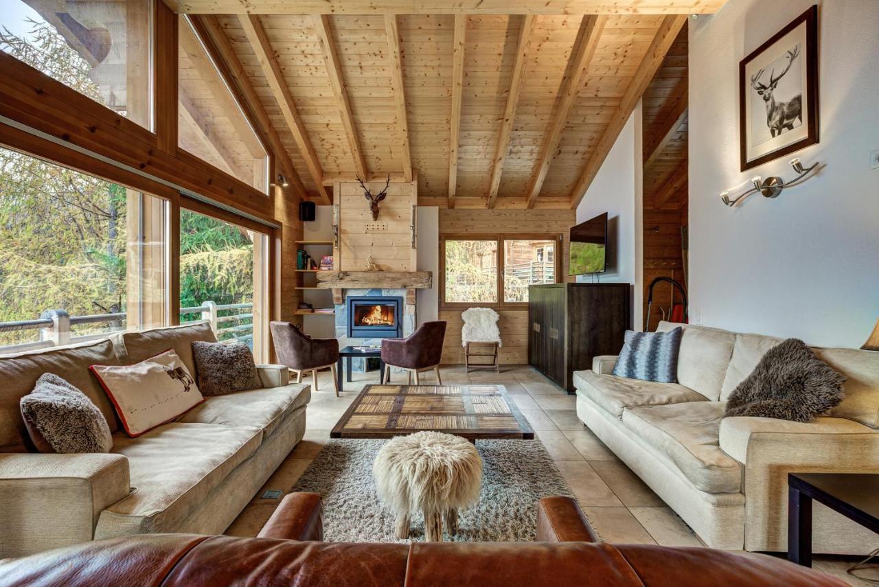 Chalet Le Cerf La Tzoumaz Esterno foto