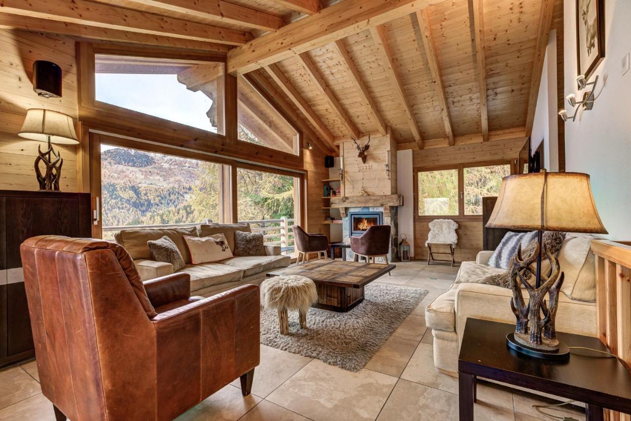 Chalet Le Cerf La Tzoumaz Esterno foto